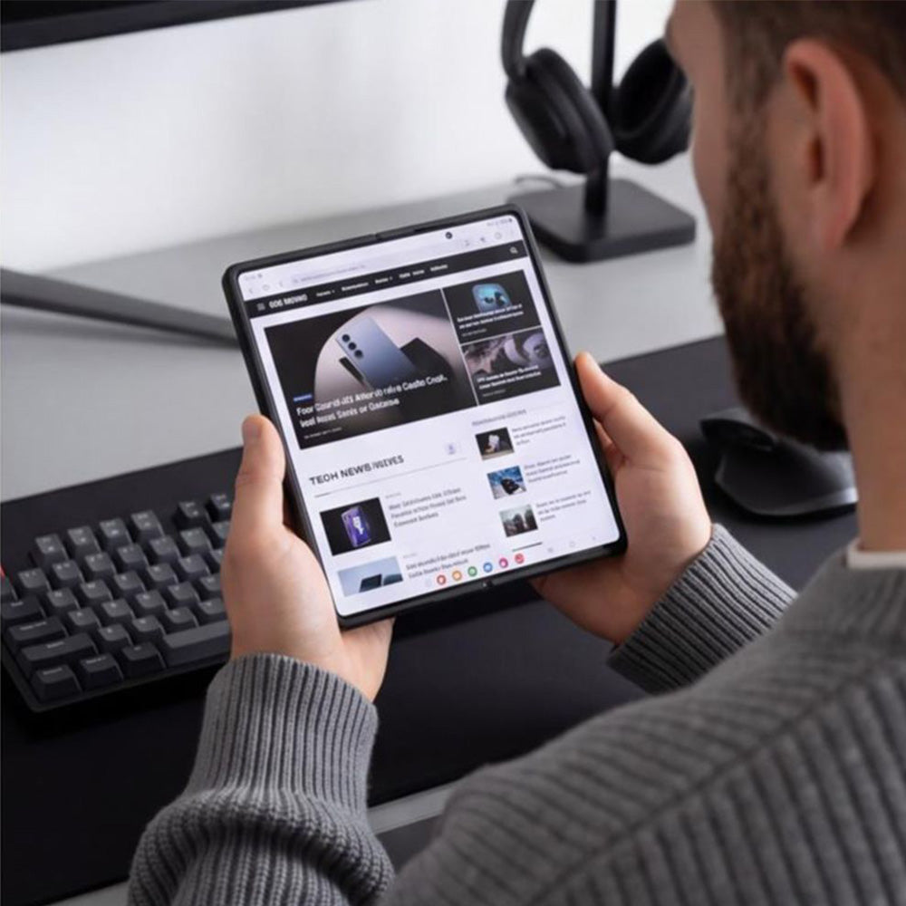 Handyhülle für Galaxy Z Fold8, Tech-Protect MagMat MagSafe, Rauchfarben-Schwarz