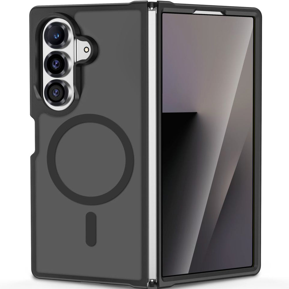 Handyhülle für Galaxy Z Fold8 Ultra / Z Fold7, Tech-Protect MagMat MagSafe, Rauchfarben-Schwarz