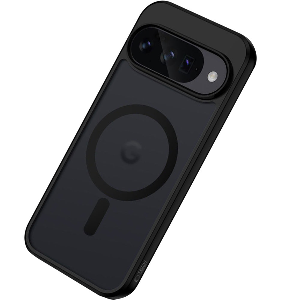 Handyhülle für Google Pixel 10 / 10 Pro, Tech-Protect MagMat MagSafe, Rauchfarben-Schwarz