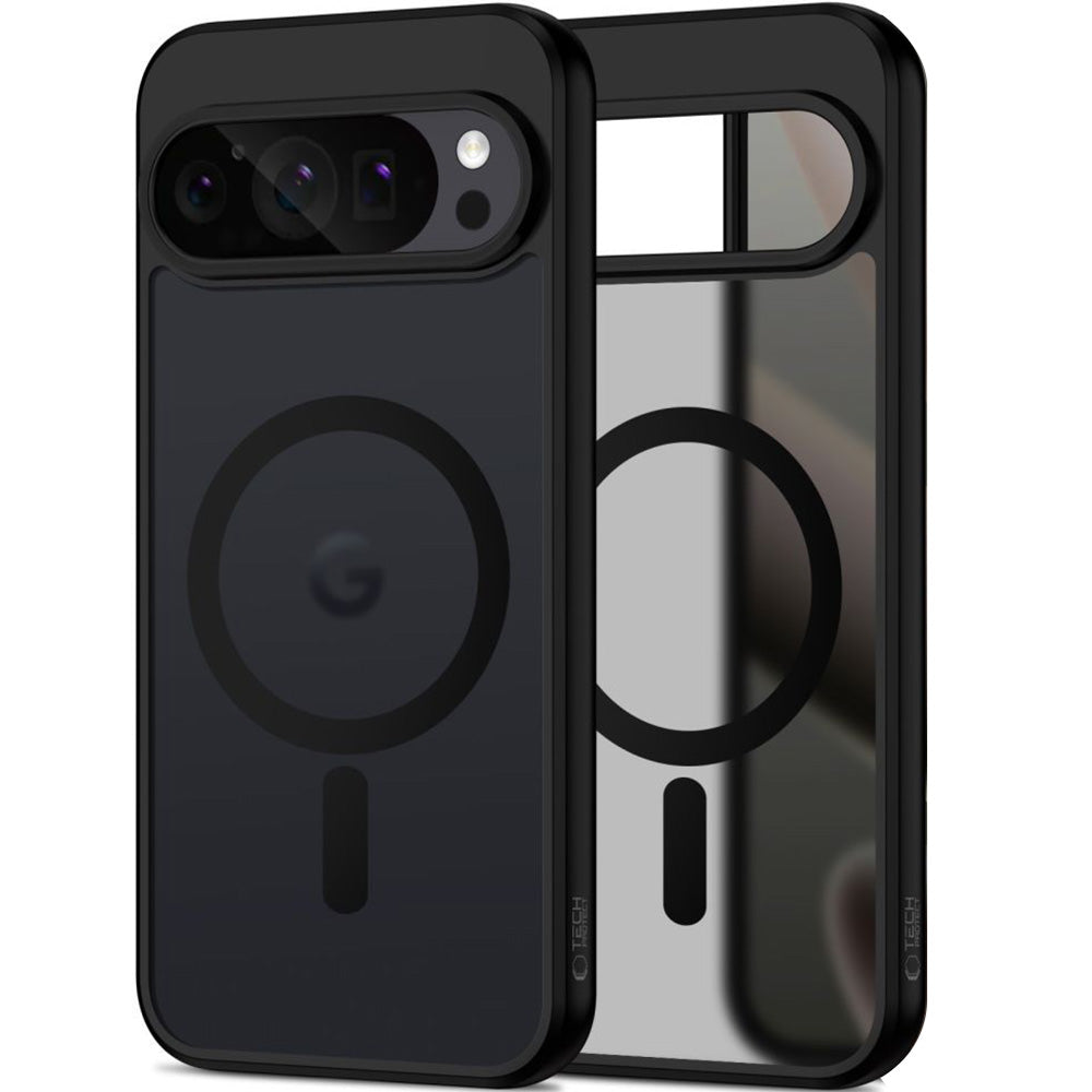 Handyhülle für Google Pixel 10 Pro XL, Tech-Protect MagMat MagSafe, Rauchfarben-Schwarz