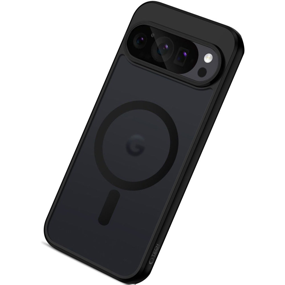 Handyhülle für Google Pixel 10 Pro XL, Tech-Protect MagMat MagSafe, Rauchfarben-Schwarz