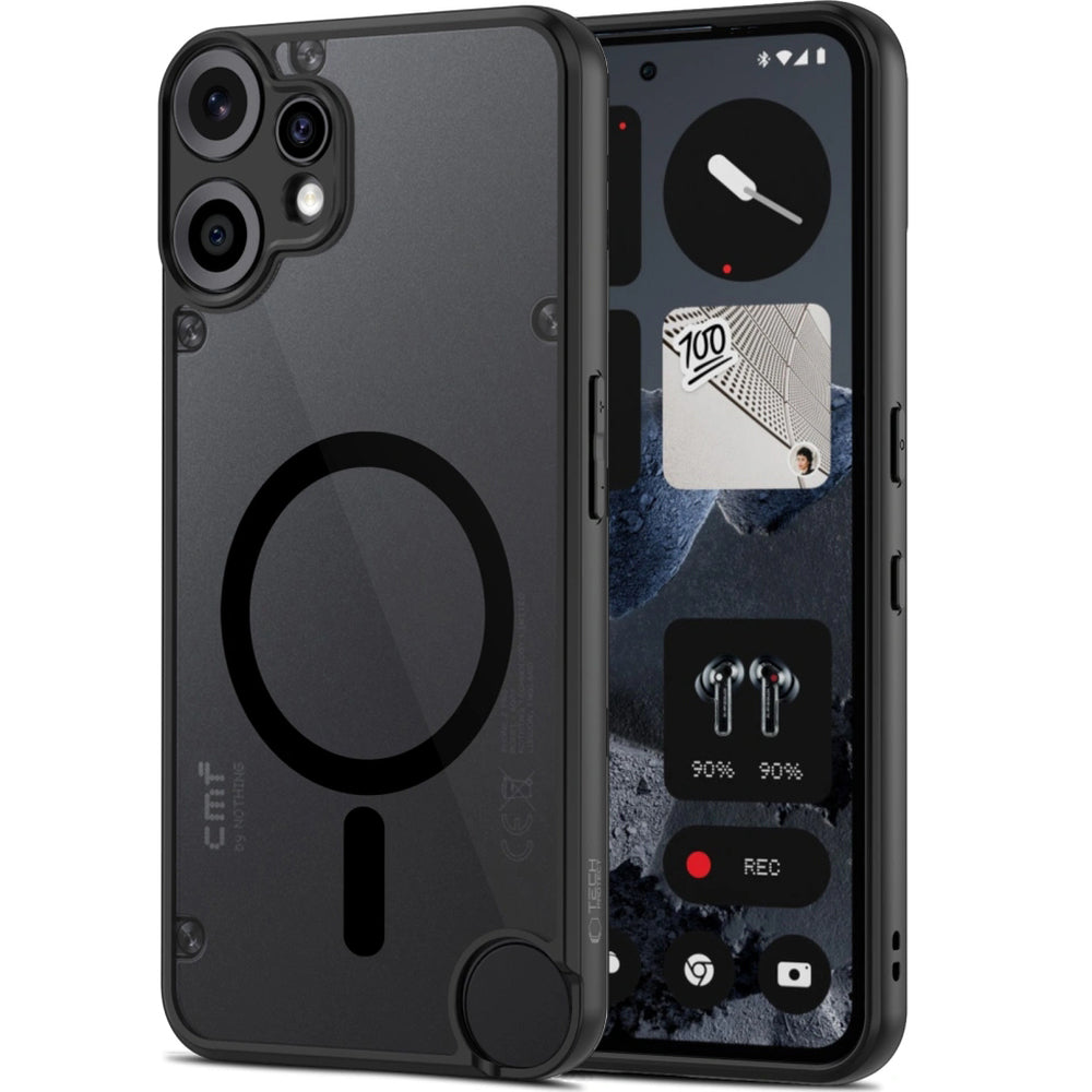 Handyhülle für Nothing CMF Phone 2 Pro, Tech-Protect MagMat MagSafe, Schwarz