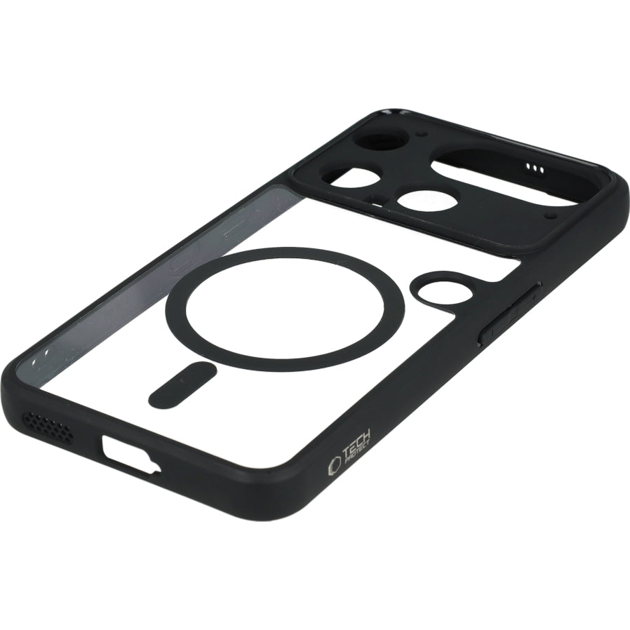 Handyhülle für Nothing Phone 3, Tech-Protect MagMat MagSafe, Transparent-Schwarz