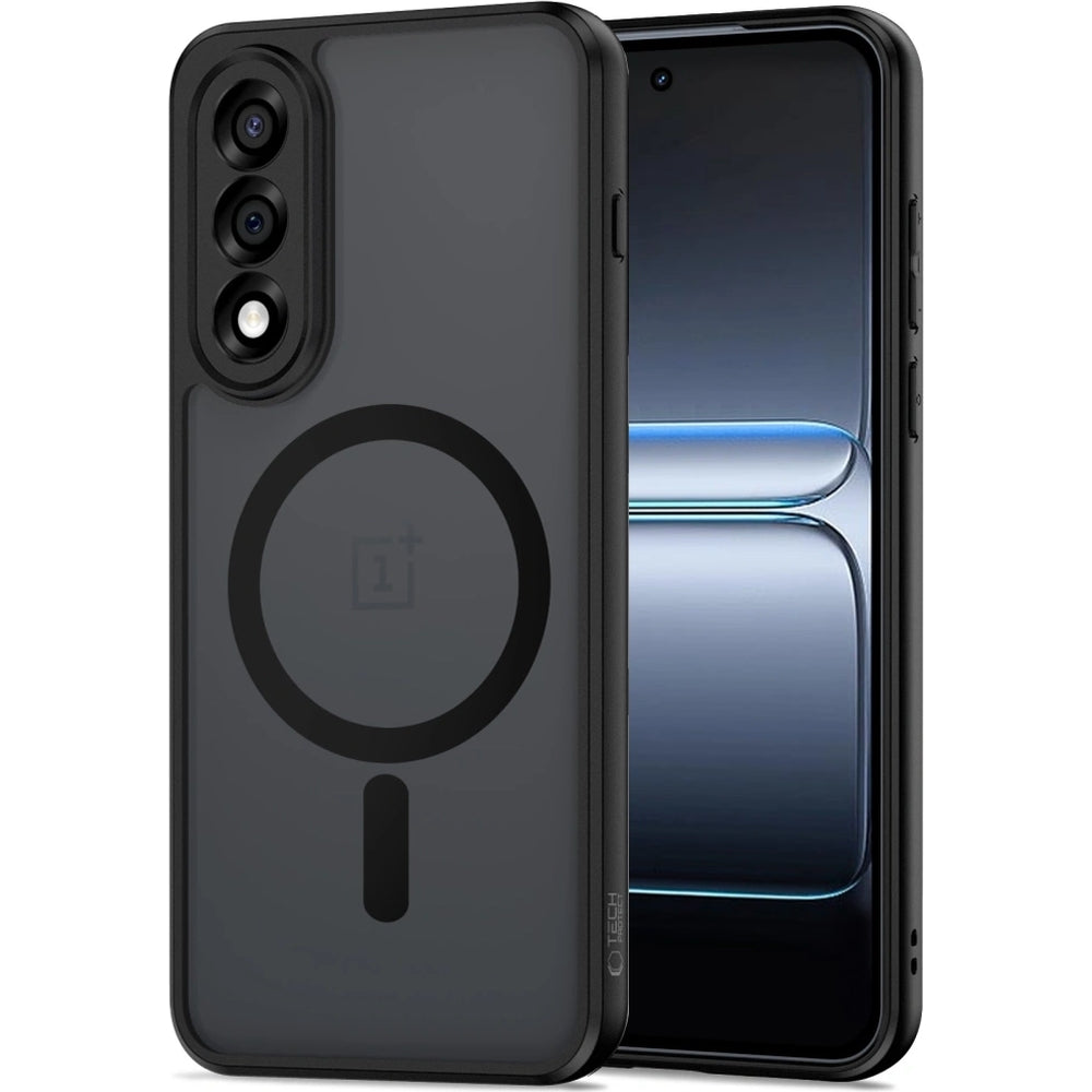 Handyhülle für OnePlus Nord 5, Tech-Protect MagMat MagSafe, Rauchfarben und Schwarz