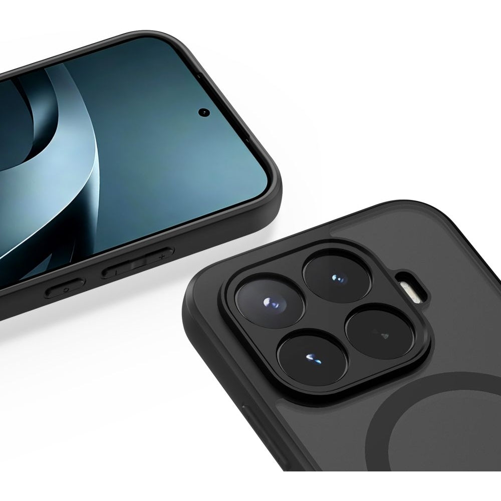 Handyhülle für Xiaomi 17T, Tech-Protect MagMat MagSafe, Rauchfarben-Schwarz