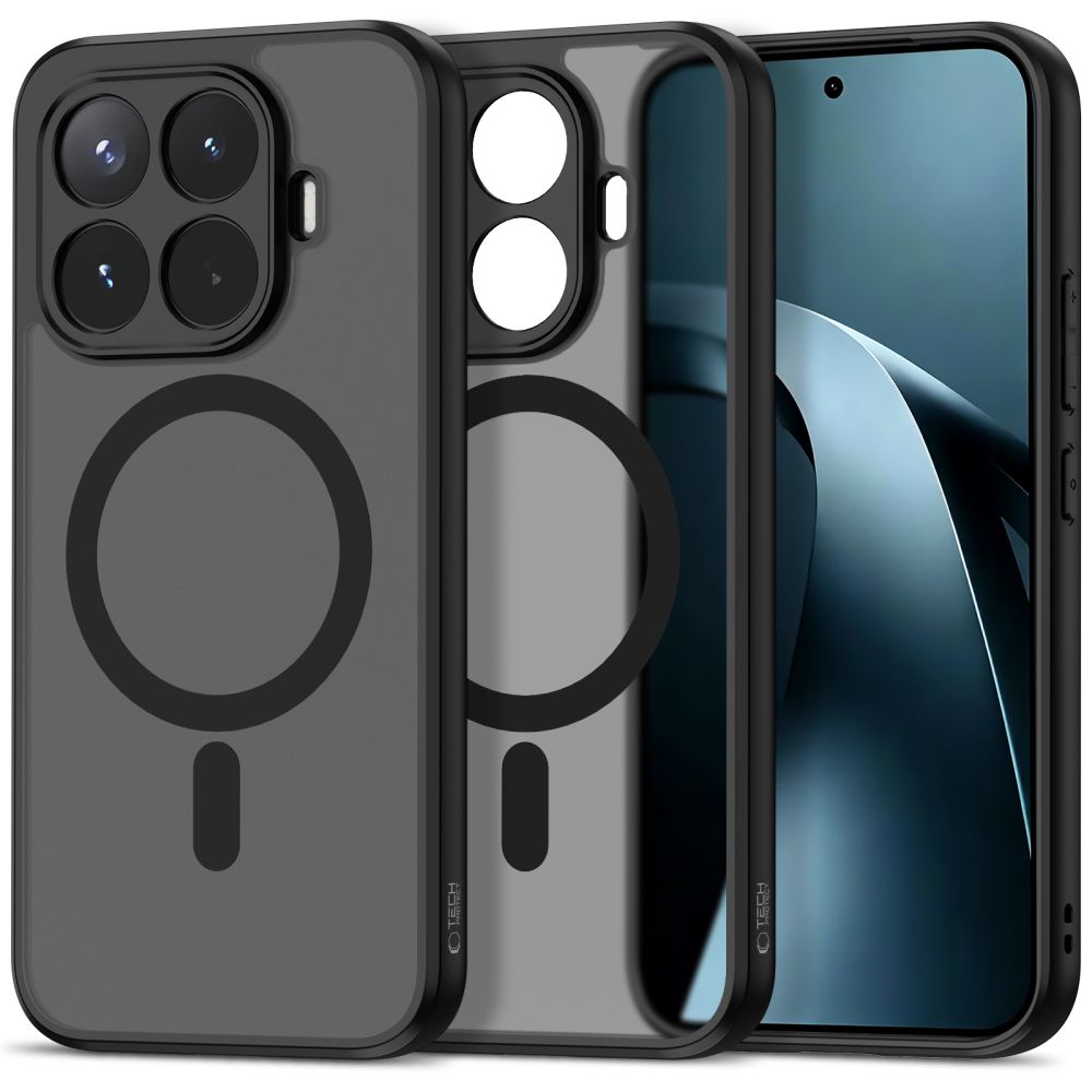 Handyhülle für Xiaomi 17T Pro, Tech-Protect MagMat MagSafe, Rauchfarben-Schwarz