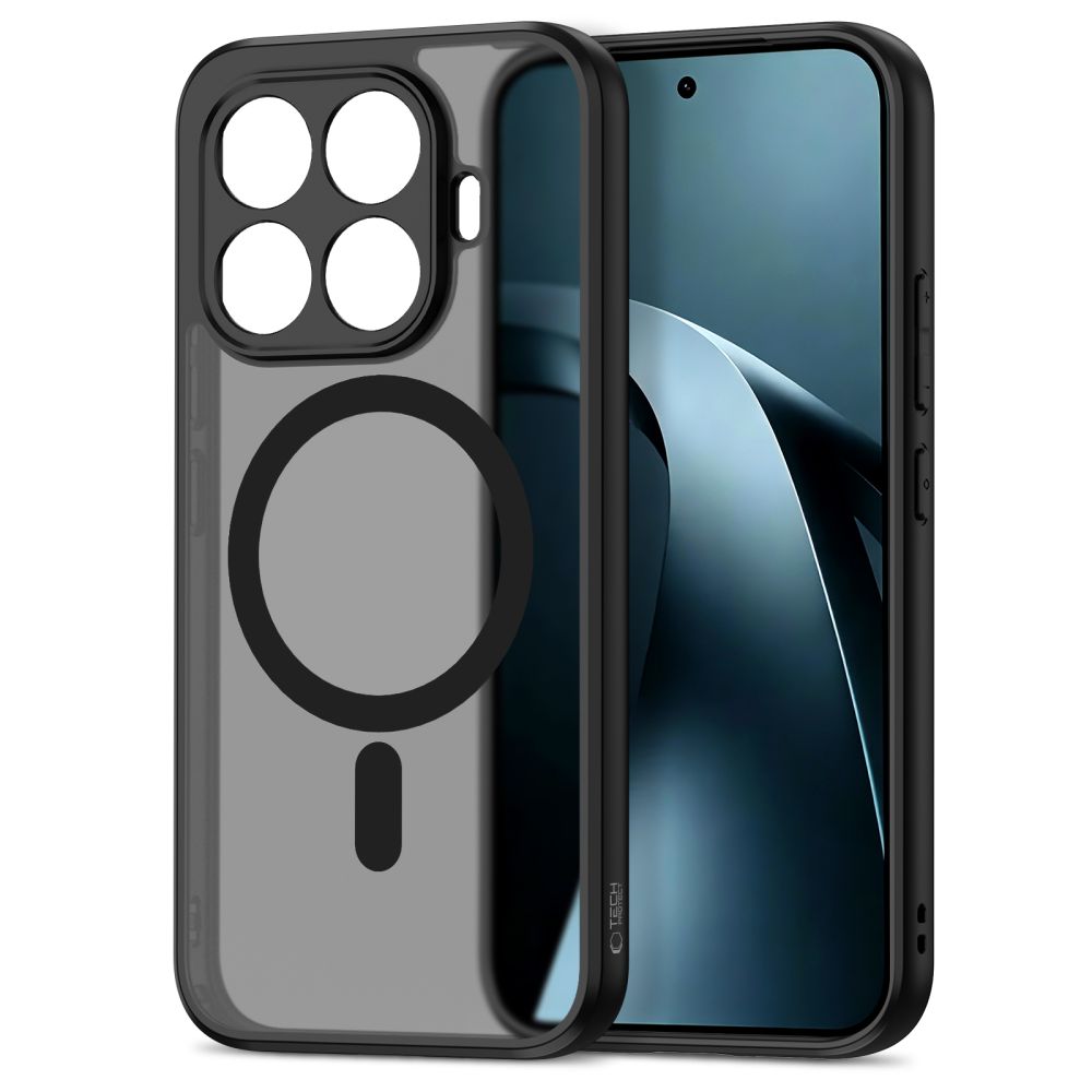 Handyhülle für Xiaomi 17T Pro, Tech-Protect MagMat MagSafe, Rauchfarben-Schwarz