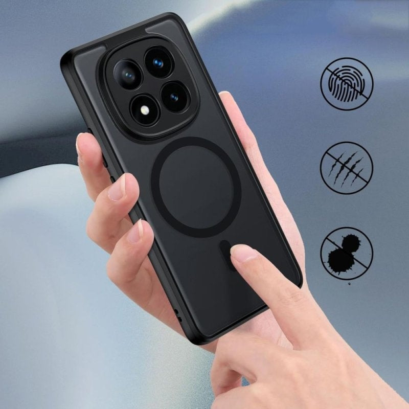 Handyhülle für Redmi Note 14 Pro 5G / POCO X7, Tech-Protect MagMat MagSafe, Schwarz