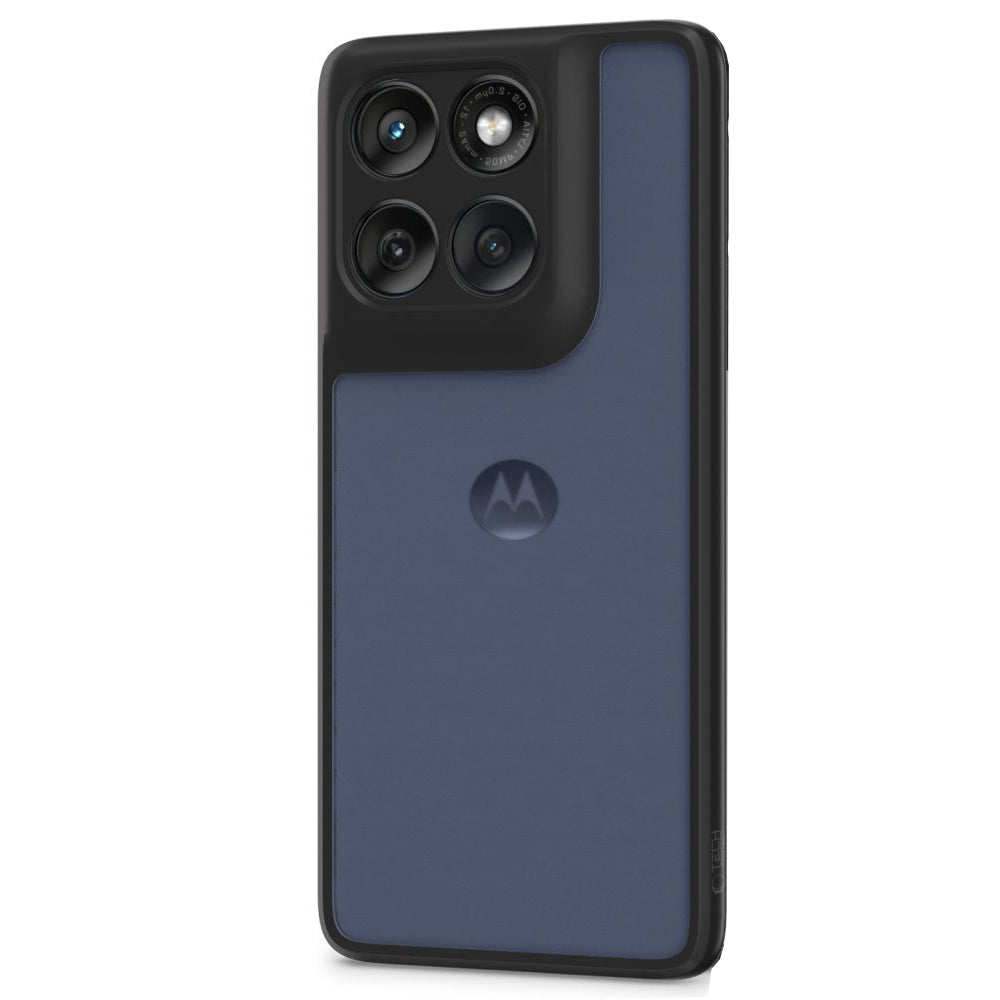 Handyhülle für Motorola Edge 60 / 60 Fusion, Tech-Protect MagMat, Transparent und Schwarz