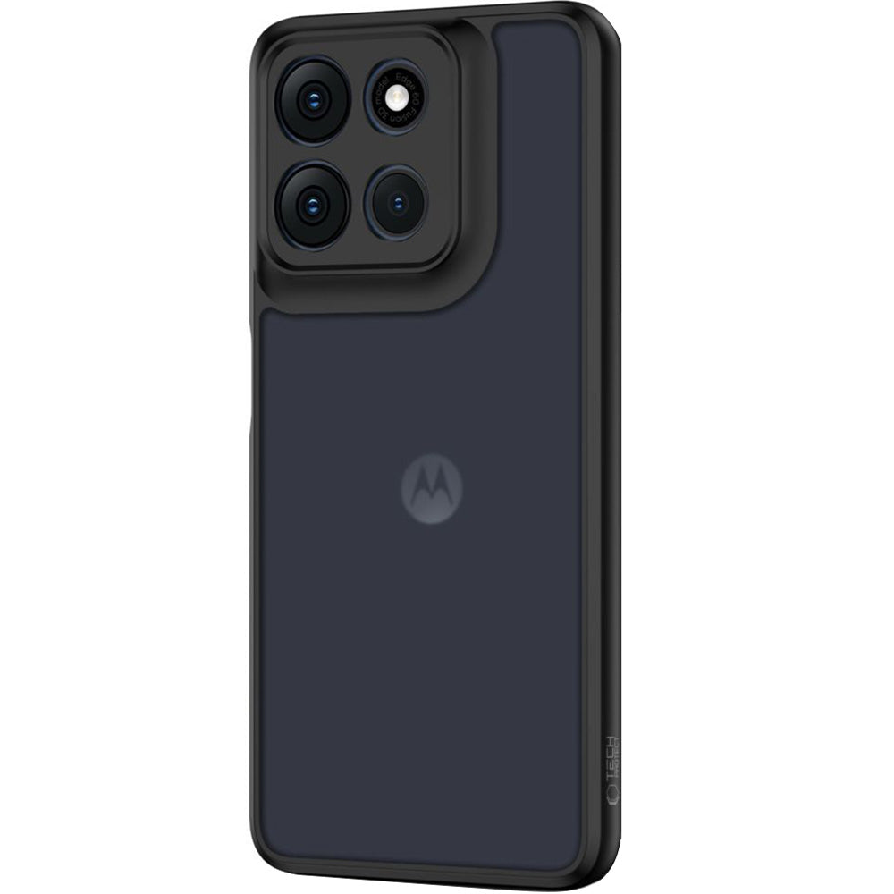 Handyhülle für Motorola Moto G56 5G, Tech-Protect MagMat, Rauchfarben-Schwarz