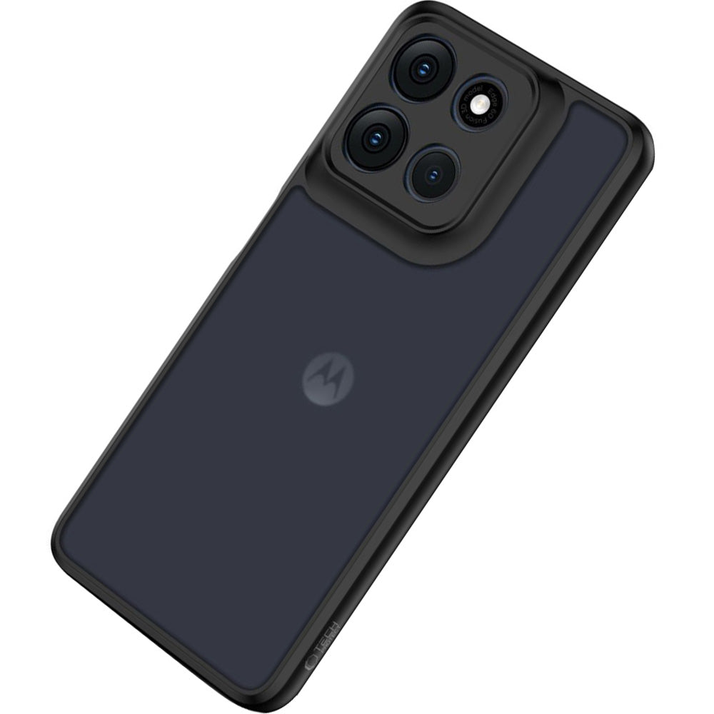 Handyhülle für Motorola Moto G56 5G, Tech-Protect MagMat, Rauchfarben-Schwarz