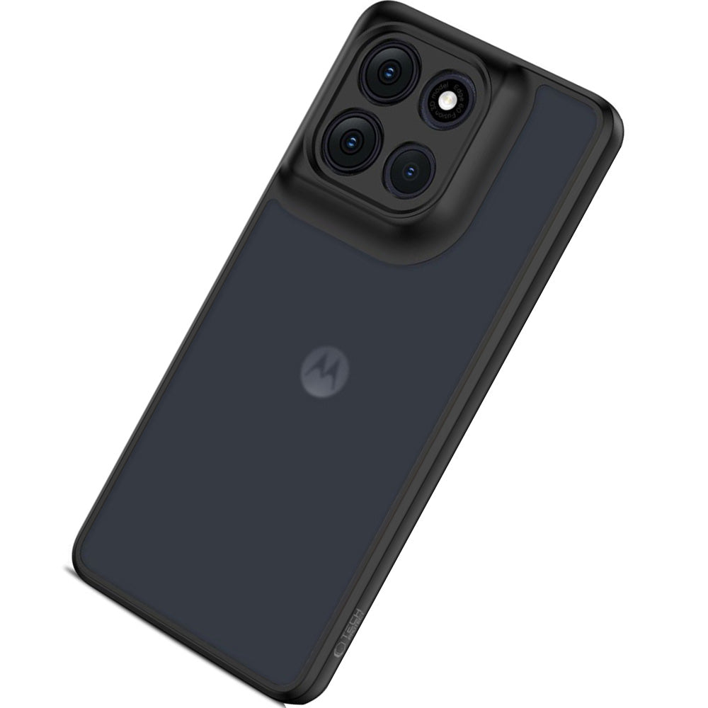 Handyhülle für Motorola Moto G86 5G, Tech-Protect MagMat, Rauchfarben-Schwarz
