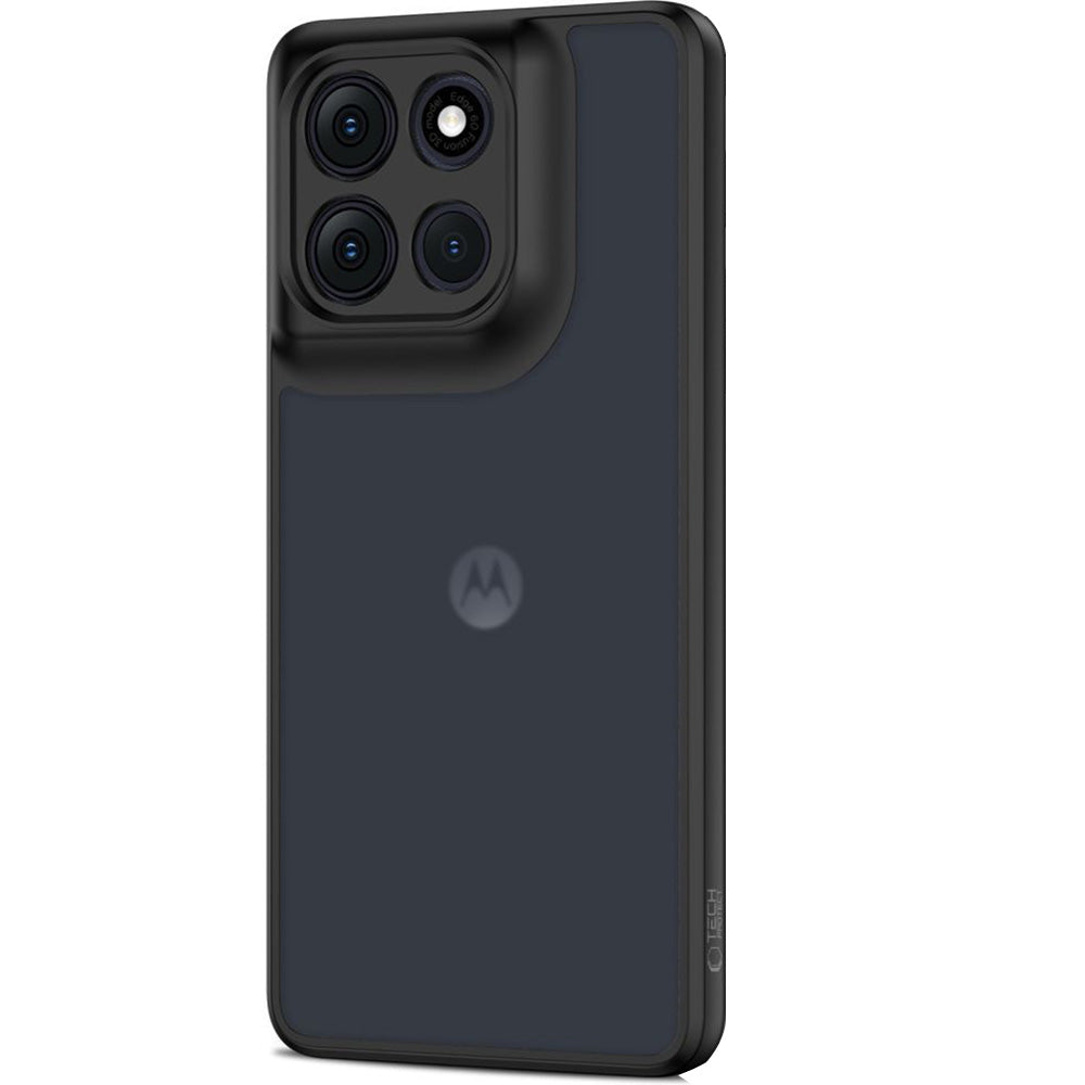 Handyhülle für Motorola Moto G86 5G, Tech-Protect MagMat, Rauchfarben-Schwarz
