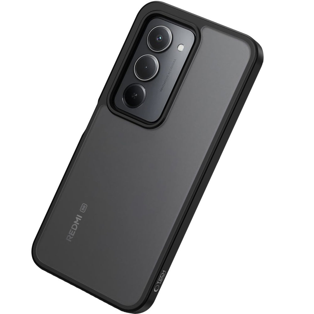 Handyhülle für Xiaomi Redmi 15 4G / 5G, Tech-Protect MagMat, Rauchfarben-Schwarz