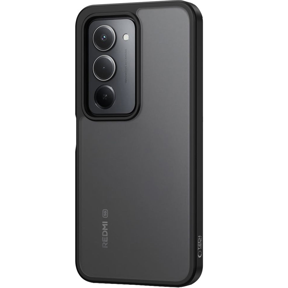 Handyhülle für Xiaomi Redmi 15 4G / 5G, Tech-Protect MagMat, Rauchfarben-Schwarz