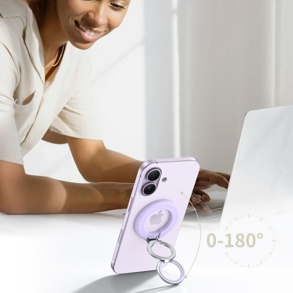 Magnetischer Fingerhalter, Tech-Protect MMR500 Magnetic MagSafe Ring, Telefonhaler, Violett