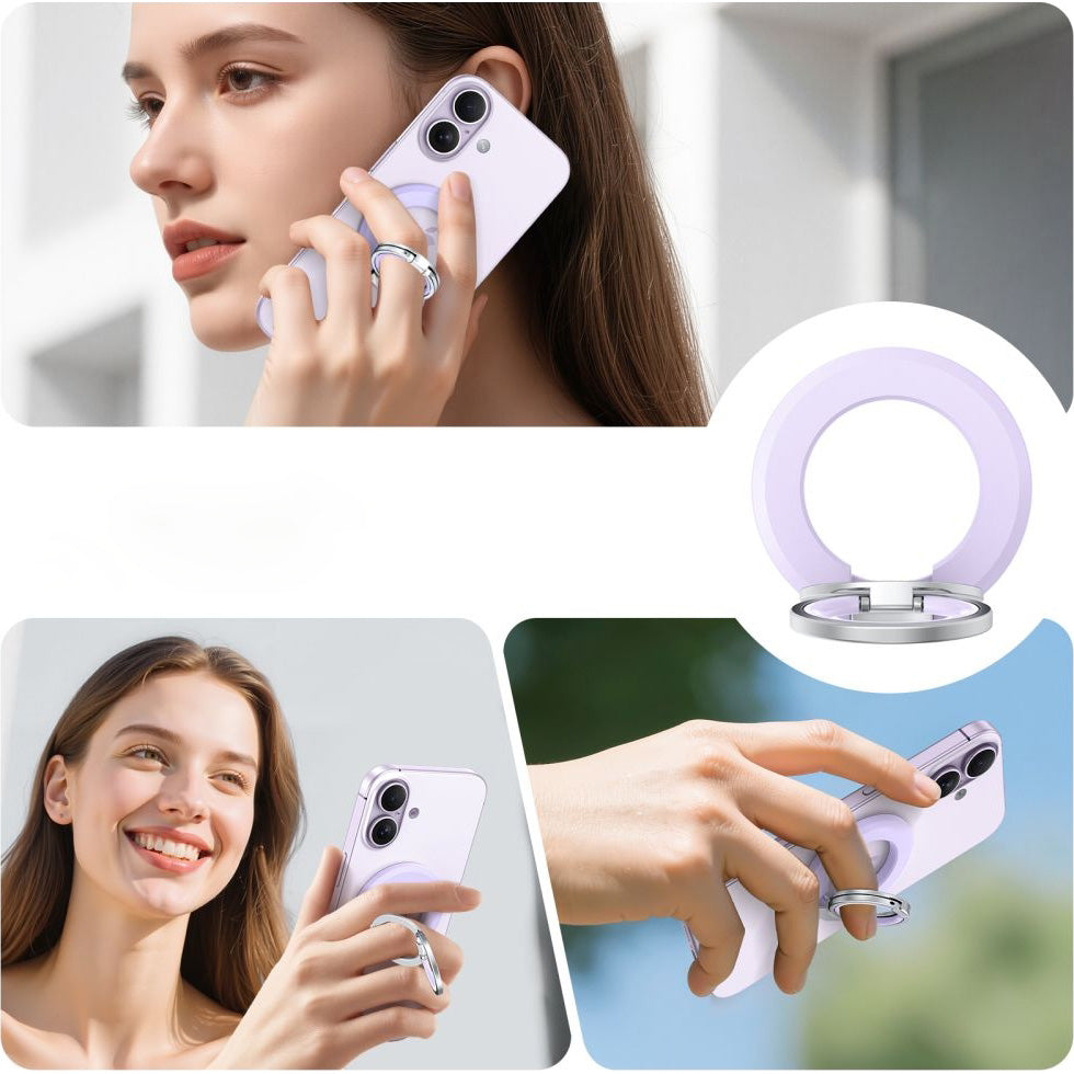 Magnetischer Fingerhalter, Tech-Protect MMR500 Magnetic MagSafe Ring, Telefonhaler, Violett
