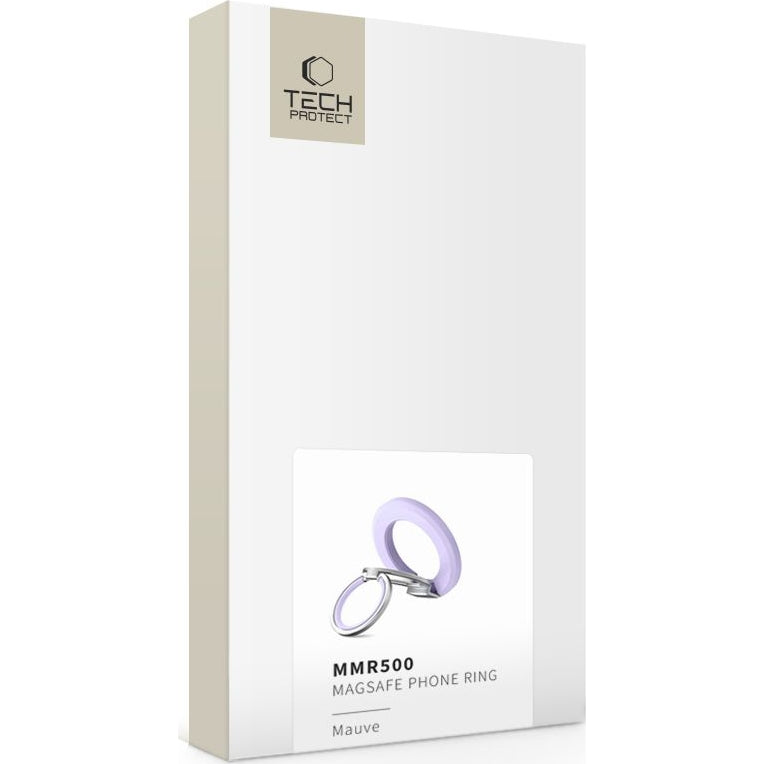 Magnetischer Fingerhalter, Tech-Protect MMR500 Magnetic MagSafe Ring, Telefonhaler, Violett