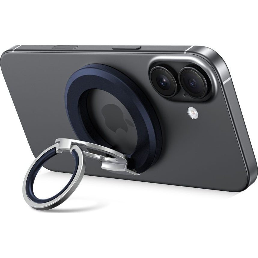 Magnetischer Fingerhalter, Tech-Protect MMR500 Magnetic MagSafe Ring, Telefonhaler, Dunkelblau