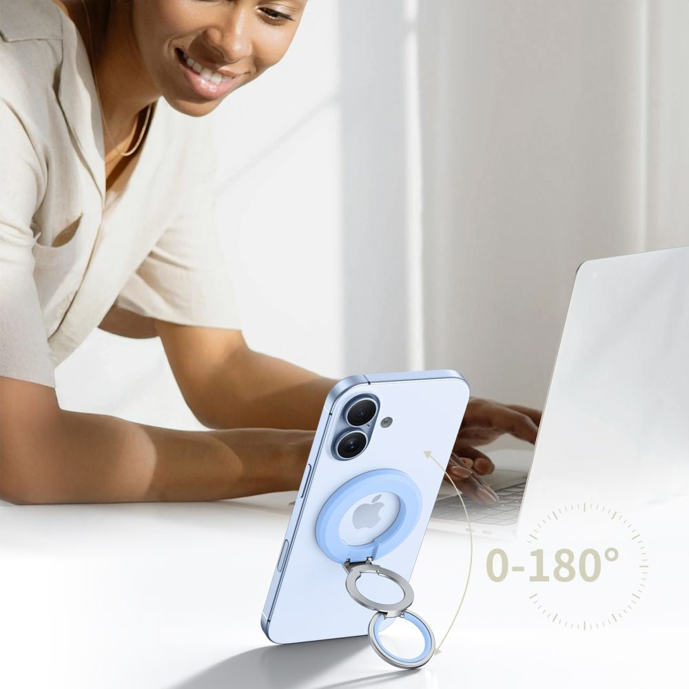 Magnetischer Fingerhalter, Tech-Protect MMR500 Magnetic MagSafe Ring, Telefonhaler, Blau