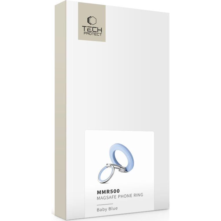 Magnetischer Fingerhalter, Tech-Protect MMR500 Magnetic MagSafe Ring, Telefonhaler, Blau
