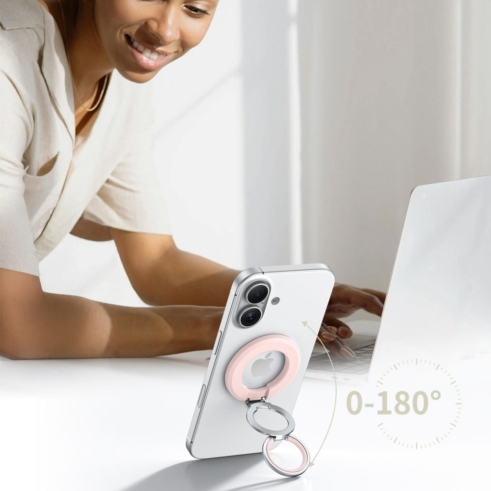 Magnetischer Fingerhalter, Tech-Protect MMR500 Magnetic MagSafe Ring, Telefonhaler, Rosa