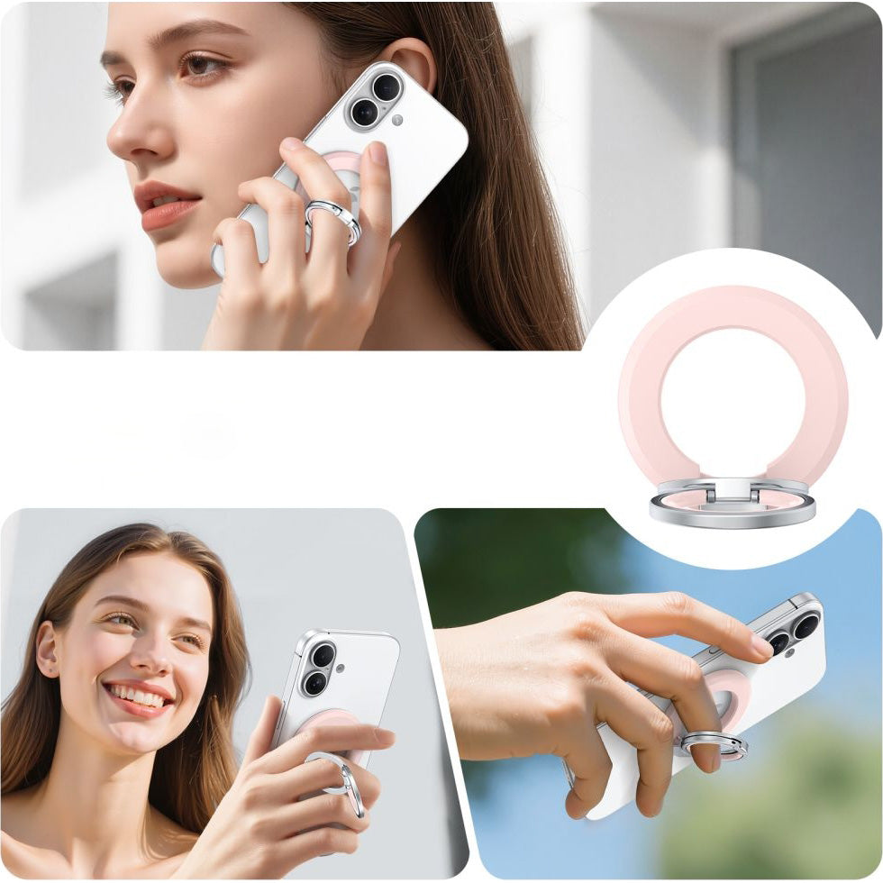 Magnetischer Fingerhalter, Tech-Protect MMR500 Magnetic MagSafe Ring, Telefonhaler, Rosa