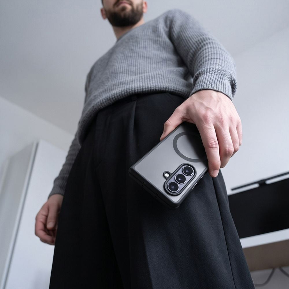 Handyhülle für Galaxy Z Fold8 Ultra, Tech-Protect MagPeak mit MagSafe, Schwarz-Rauchfarben (5/8)