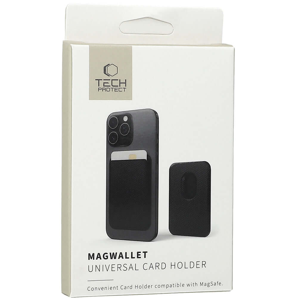 Kartenetui mit MagSafe, Tech-Protect MagWallet, Schwarz