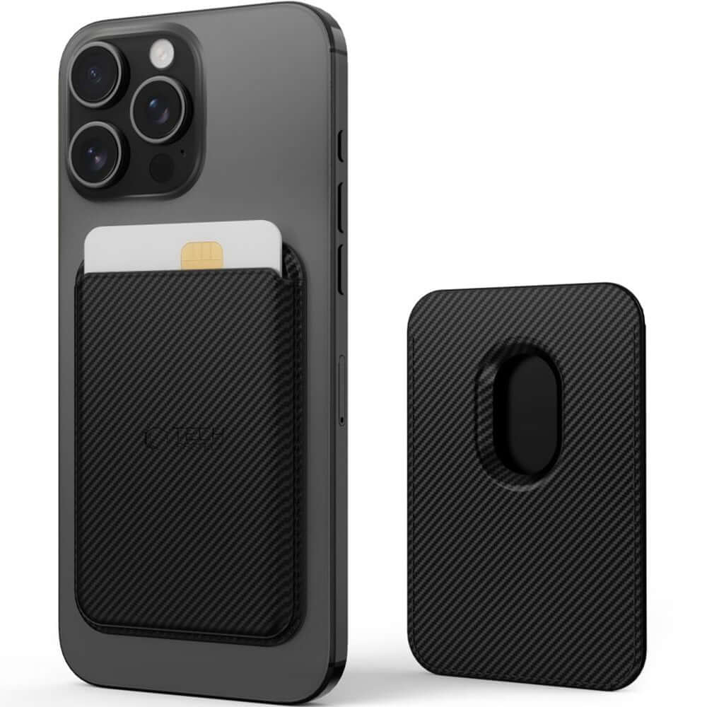 Kartenetui mit MagSafe, Tech-Protect MagWallet, Schwarz