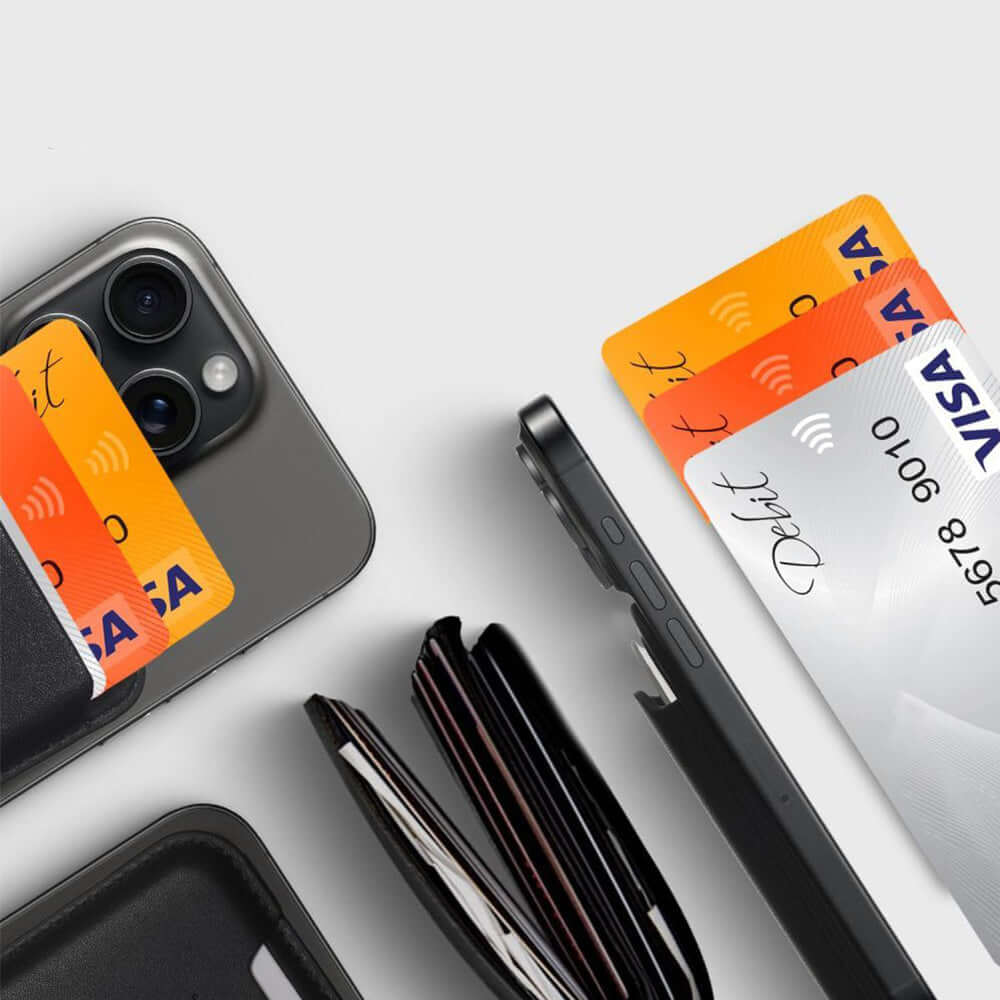 Kartenetui mit MagSafe, Tech-Protect MagWallet, Schwarz