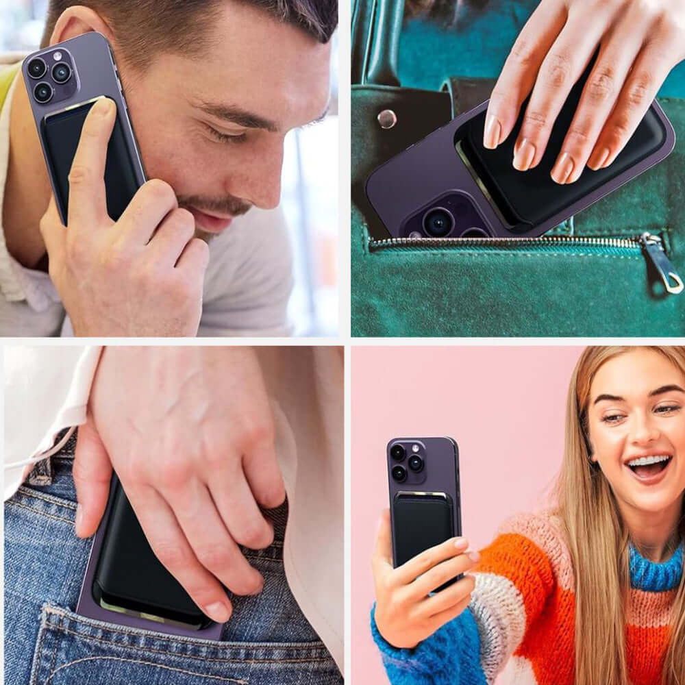 Kartenetui mit MagSafe, Tech-Protect MagWallet, Schwarz