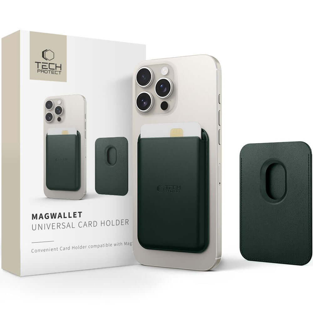 Kartenetui mit MagSafe, Tech-Protect MagWallet, Grün