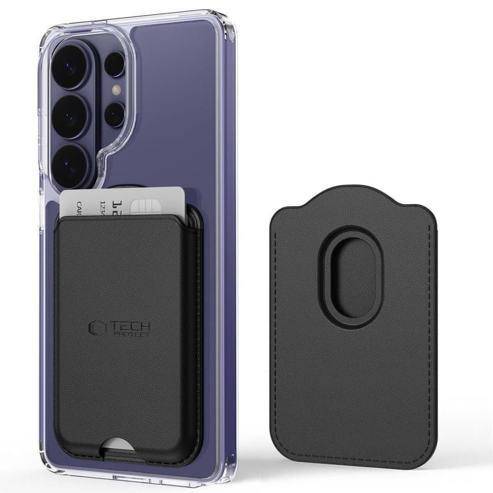 Kartenetui mit MagSafe, Tech-Protect CH02 MagWallet, Schwarz