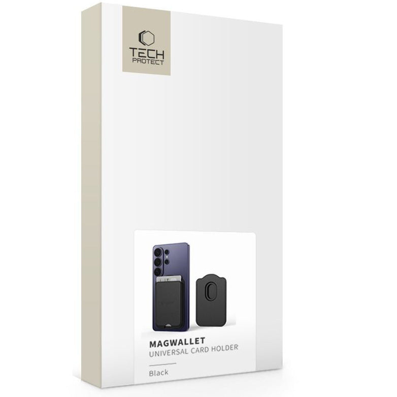 Kartenetui mit MagSafe, Tech-Protect CH02 MagWallet, Schwarz