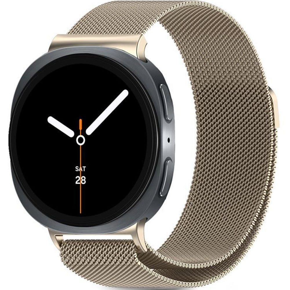 Stahlarmband für Galaxy Watch 8 40 mm / 44 mm / 8 Classic 46 mm, Tech-Protect Milaneseband, Golden