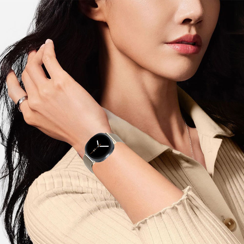 Stahlarmband für Galaxy Watch 8 40 mm / 44 mm / 8 Classic 46 mm, Tech-Protect Milaneseband, Golden