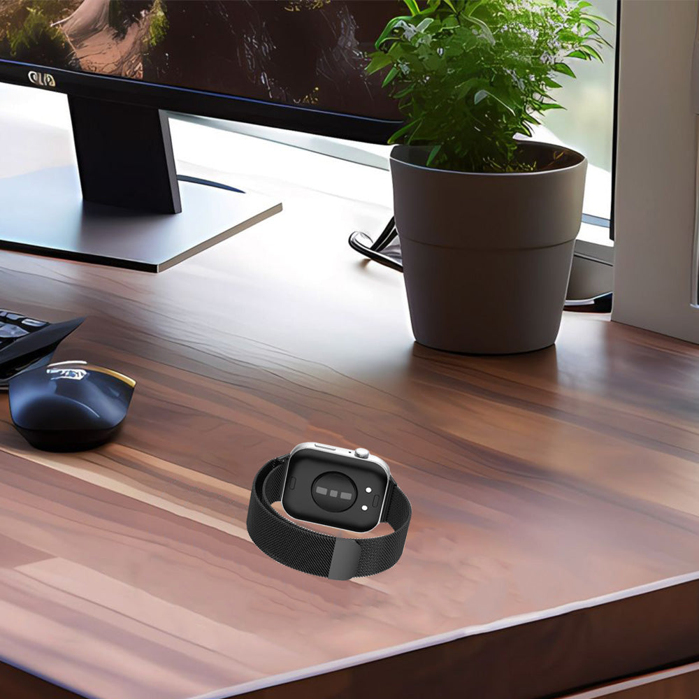 Stahlarmband für Huawei Watch Fit 5 Pro/5/4 Pro/4/3, Tech-Protect Milaneseband, Schwarz
