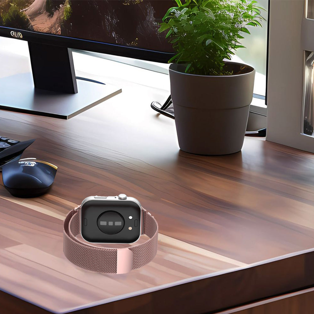 Stahlarmband für Huawei Watch Fit 5 Pro/5/4 Pro/4/3, Tech-Protect Milaneseband, Rosa