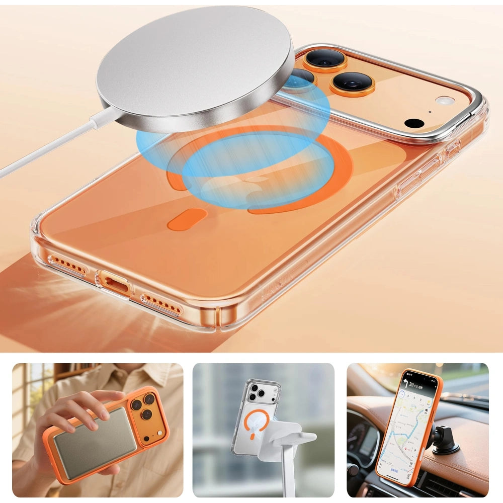 Magnetplatten Tech-Protect MMP-200 Magnetic MagSafe Ring für Hüllen ohne Magsafe, Orange