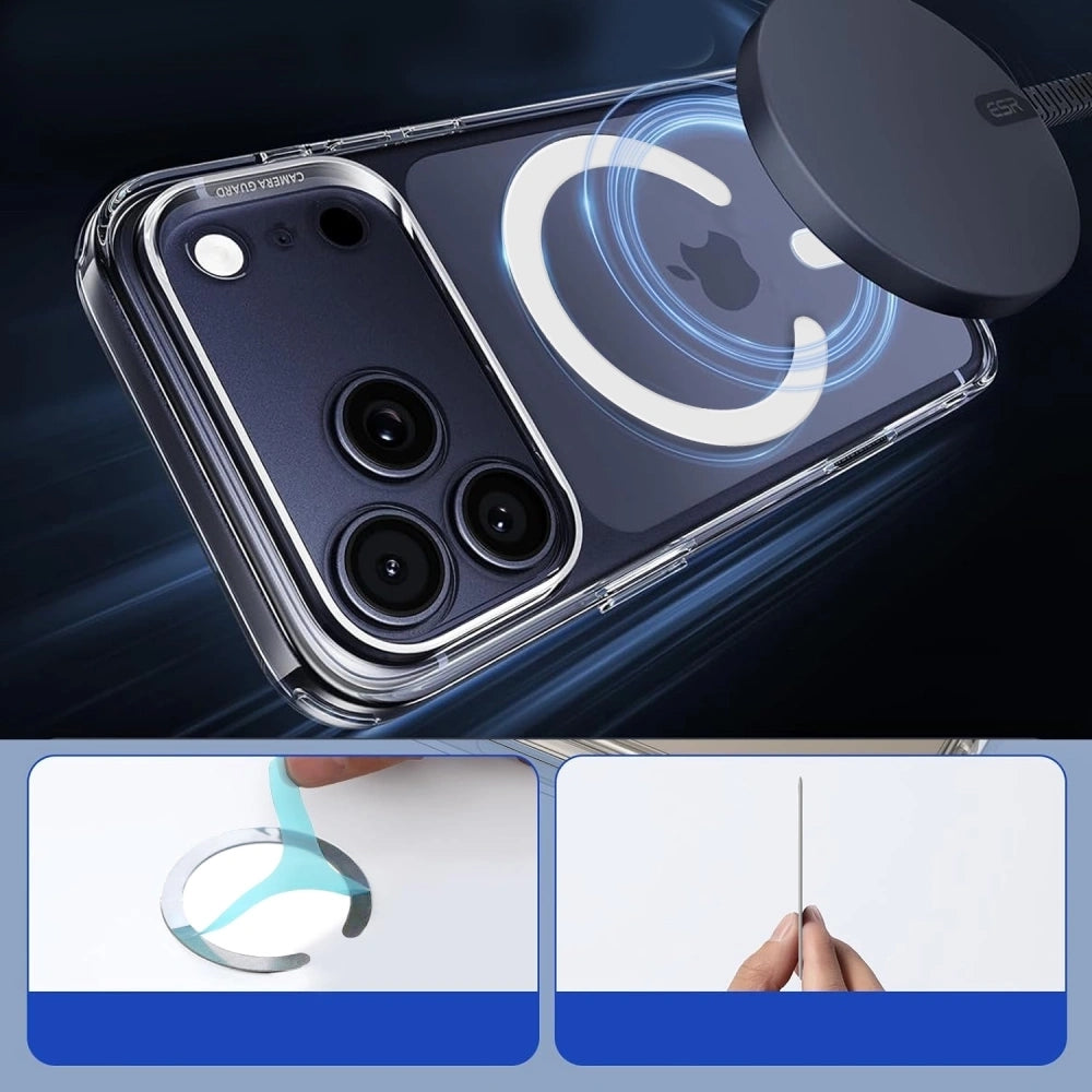 Magnetplatten Tech-Protect MMP-200 Magnetic MagSafe Ring für Hüllen ohne Magsafe, Weiß