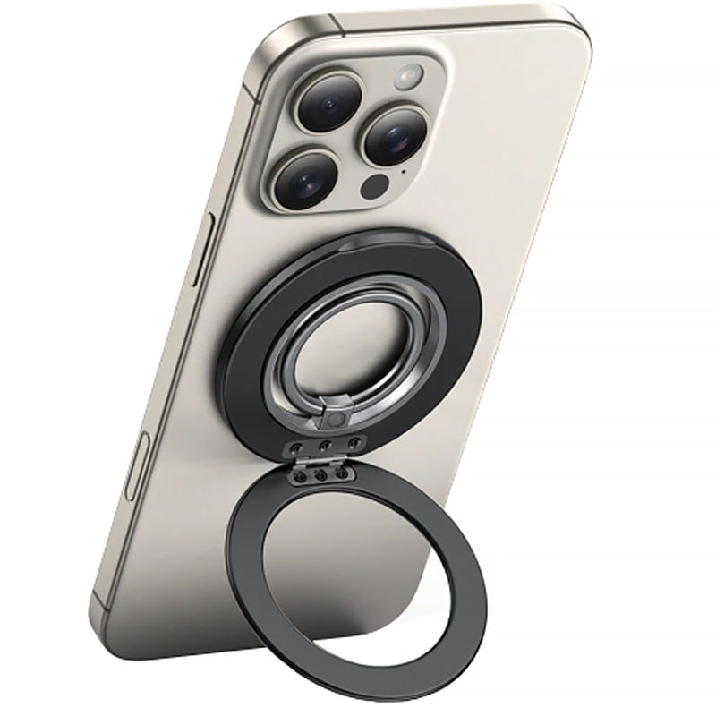 Magnetischer Fingerhalter, Tech-Protect MMR600 Magnetic MagSafe Ring, Telefonhaler, Schwarz