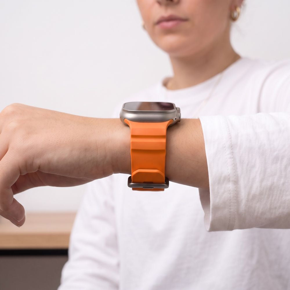 Armband für Apple Watch 44/45/46/49 mm, Tech-Protect Motion, Orange (4/7)