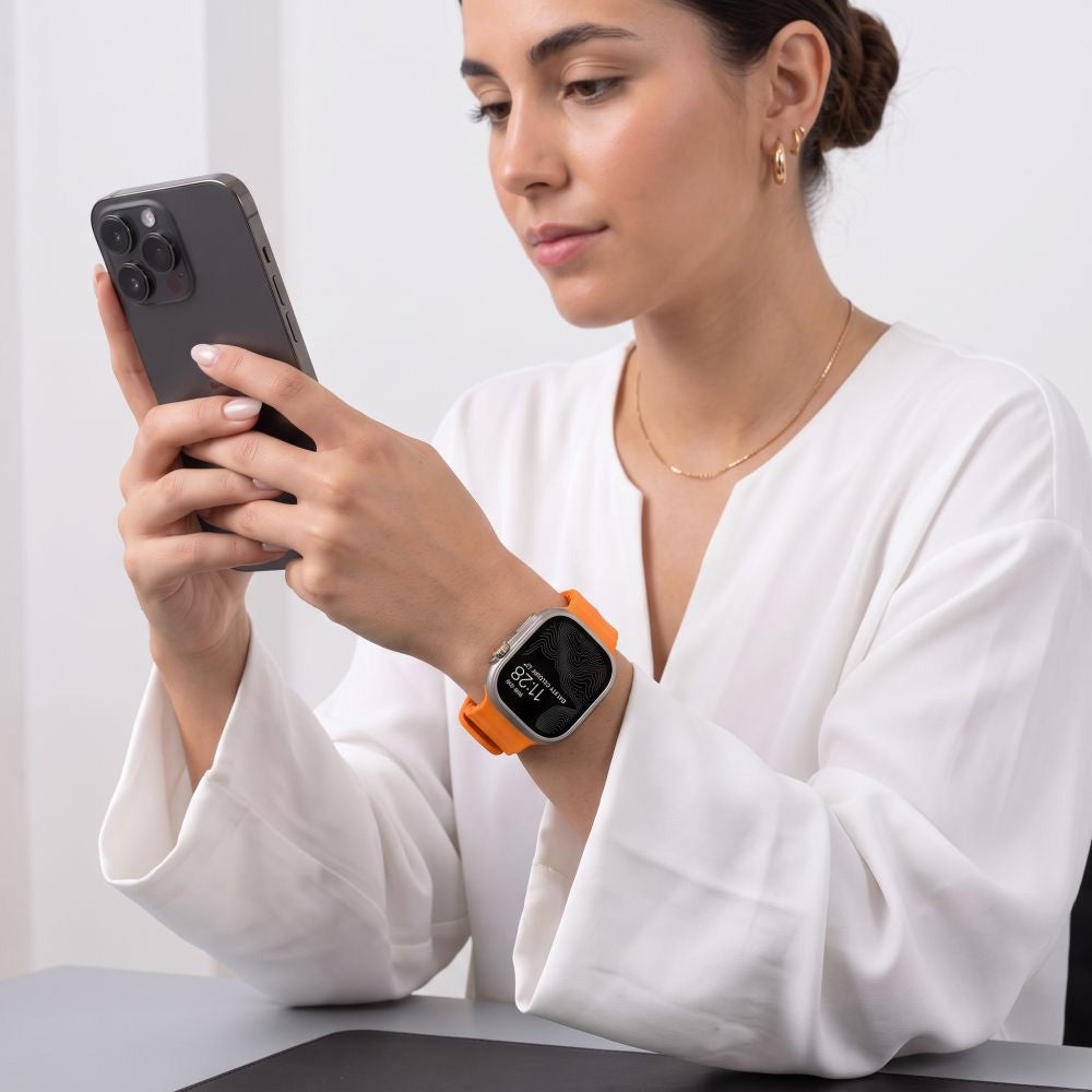 Armband für Apple Watch 44/45/46/49 mm, Tech-Protect Motion, Orange (5/7)