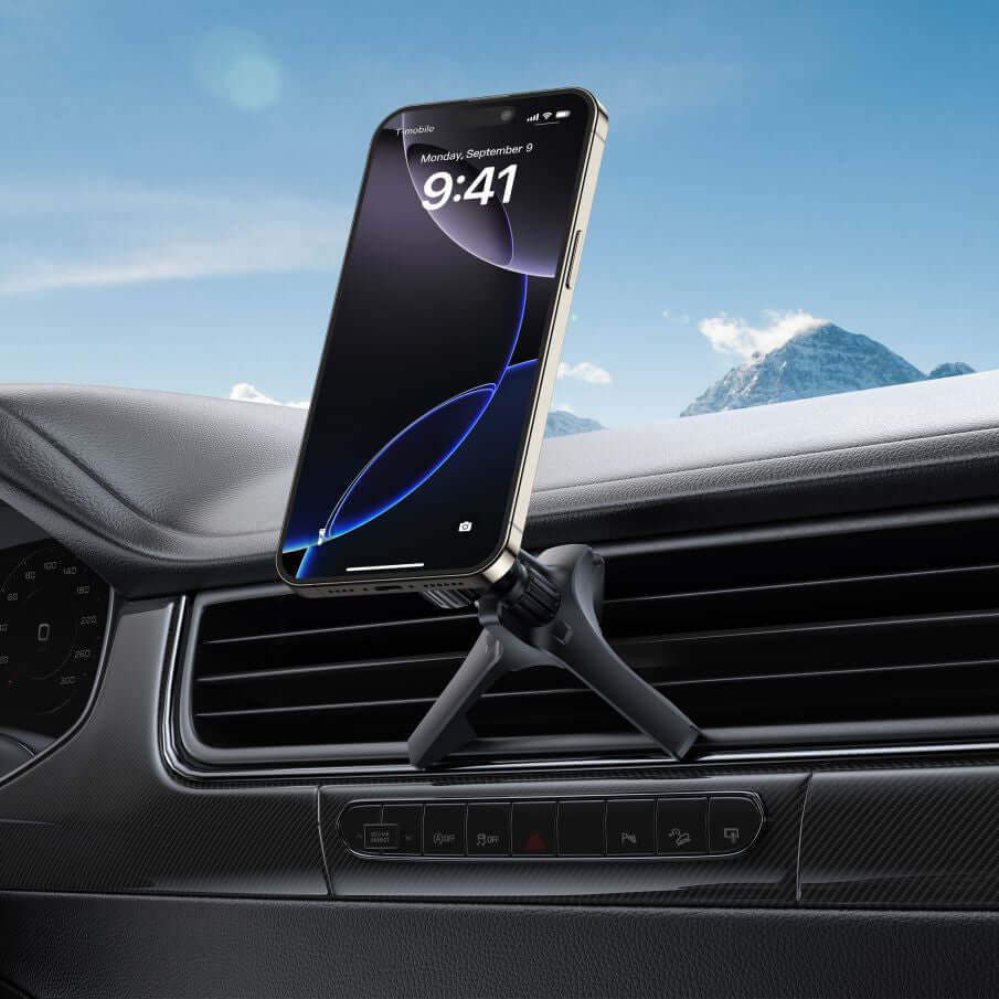Autohalterung für Lüftungsgitter, Magnetische für MagSafe Tech-Protect N53 Magnetic Stable Vent Car Mount, Schwarz