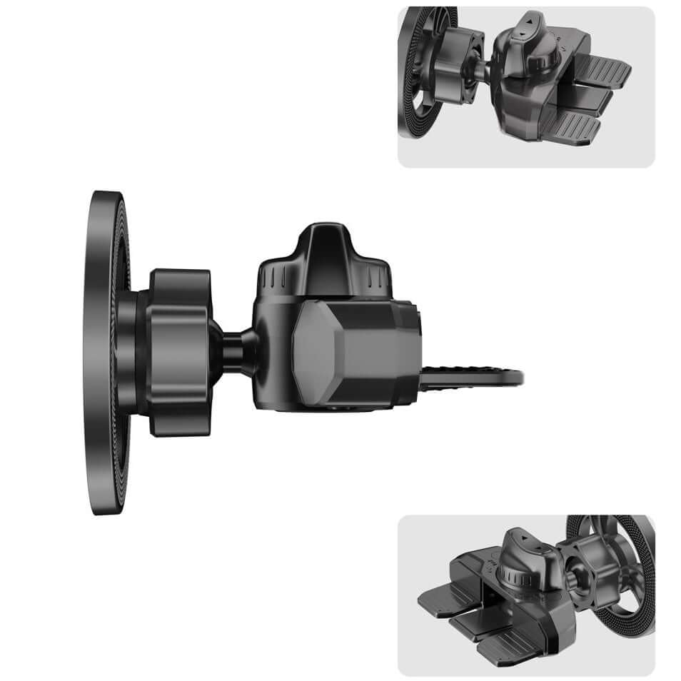 Autohalterung für Lüftungsgitter, CD-Schacht, Magnetische für MagSafe Tech-Protect N56 Magnetic CD & Vent Car Mount, Schwarz
