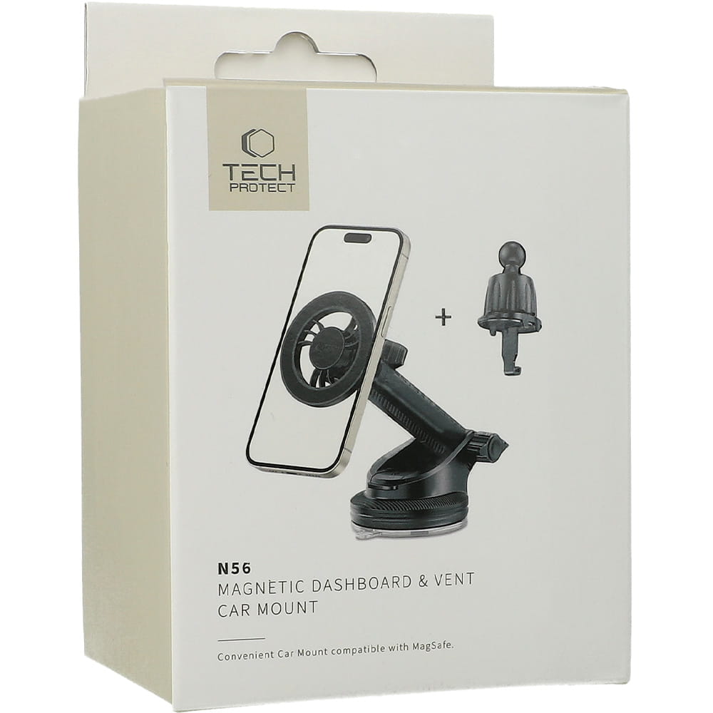 Auto Handyhalterung Tech-Protect N56 Magnetic MagSafe Dashboard Vent Car Mount, Schwarz