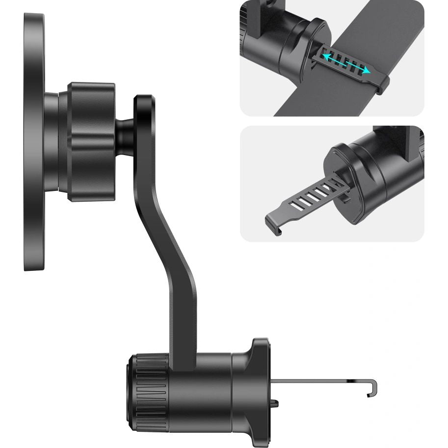 Magnetische Handy-Halterung für Lüftungsgitter, Tech-Protect N56, mit MagSafe, Schwarz