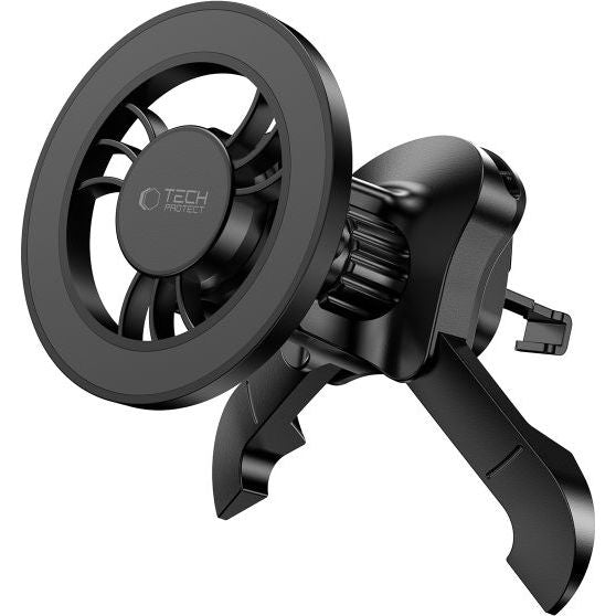 Magnetische Handy-Halterung für Lüftungsgitter, Tech-Protect N56 Magnetic Stable Vent Car Mount, mit MagSafe, Schwarz