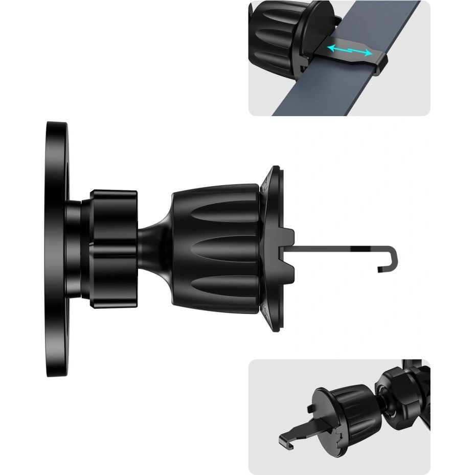 Magnetische Handy-Halterung für Lüftungsgitter Tech-Protect N56 Magnetic Vent Car mit MagSafe, Karbon Schwarz